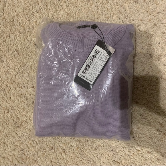 NWT 2 Piece Knitwear Lilac Sweater Short Set Small - Picture 11 of 11